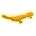 Neon Orange Skateboard